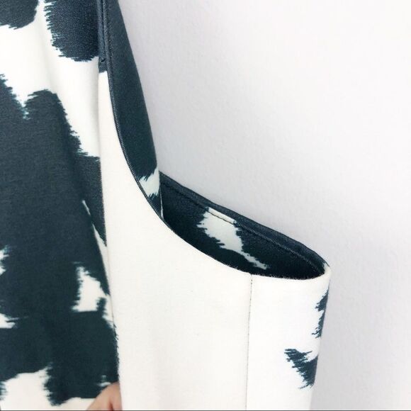 MILLY | Abstract Watercolor Floral Fit & Flare Dress Women’s Size 4 - Picture 5 of 11